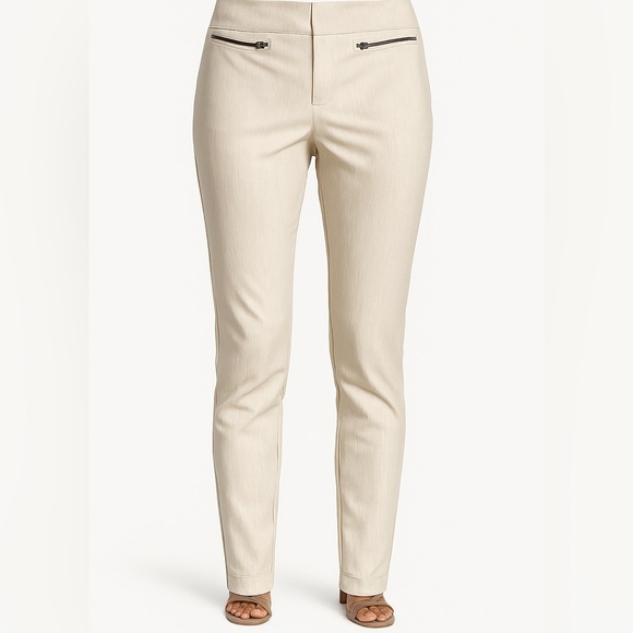 So Women’s Cream Light Pin Strip Pants - Picture 1 of 6